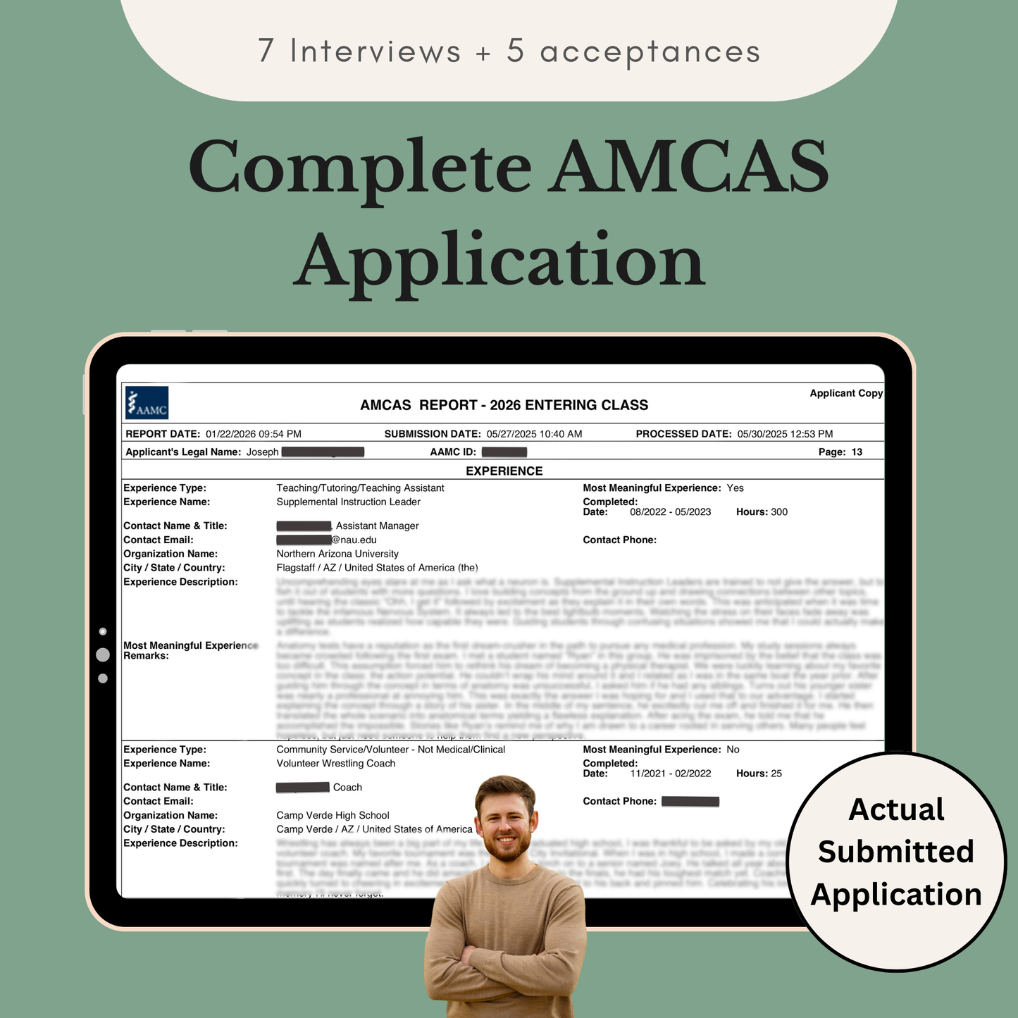 My Complete AMCAS Application