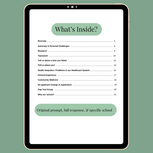 20+ Medical School Secondary Essays